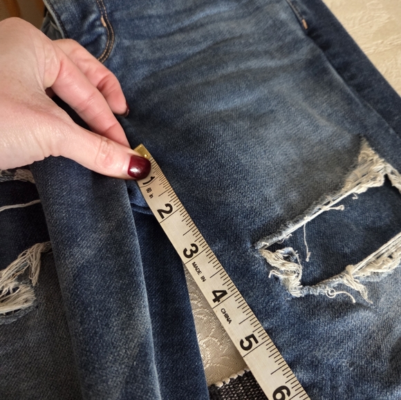 American Eagle Outfitters Ripped Blue Skinny Jeans - Picture 10 of 10